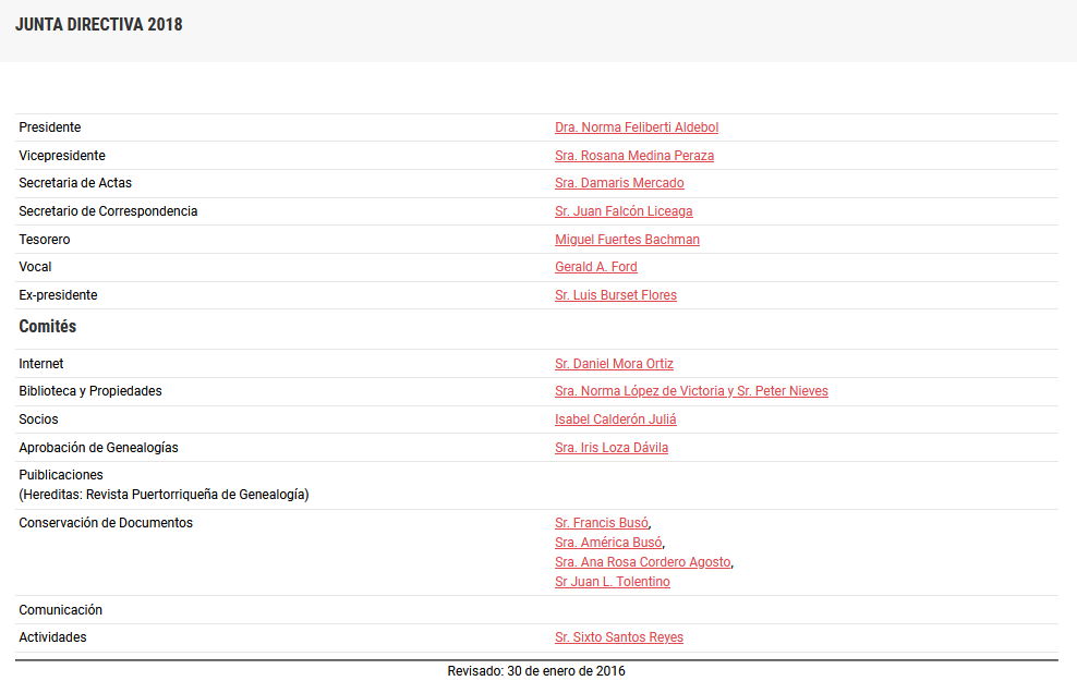 Junta Directiva 2018