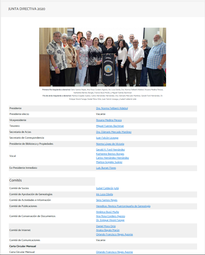 Junta Directiva 2020